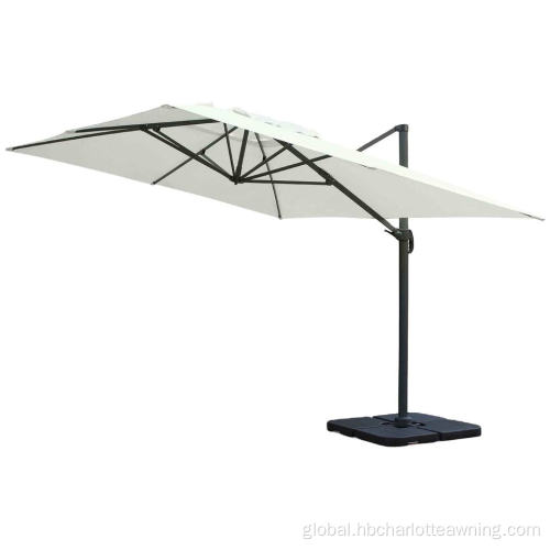 China Aluminum Cantilever Hanging Roma Patio Umbrella Manufactory